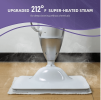 LIGHT 'N' EASY Multi-Functional steam mop Steamer for Cleaning Hardwood Floor Cleaner for Tile Grout Laminate Ceramic, 7688ANW, White