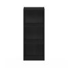 3-Tier Open Shelf Bookcase, Blackwood