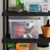 60 Qt. (15 gal.) Stackable Plastic Storage Box with Latching Buckles, Clear