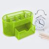 Metal Mesh Pencil Holders Desk Organizer with 9 Compartment Pen Holder Storage