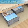 Under bed storage containers, 4-pack